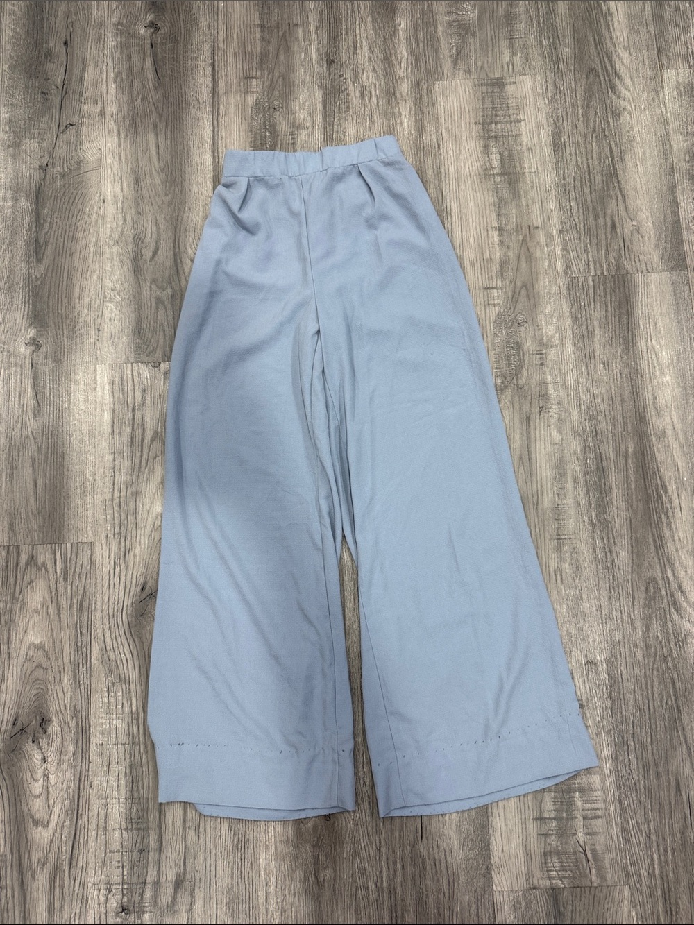 Light Blue Wide-Leg Women’s Pants